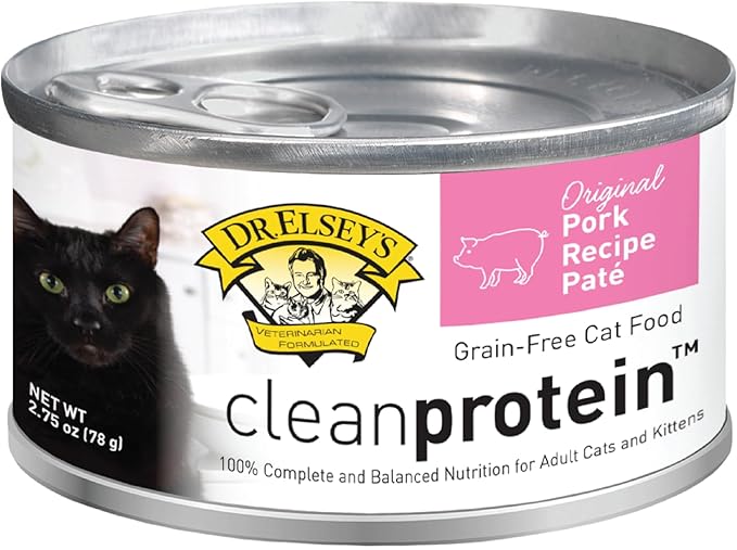 Dr. Elsey's cleanprotein Original Pork Recipe Wet Cat Food, 2.75 oz Can (Pack of 24)