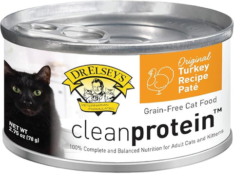 Dr. Elsey's cleanprotein Original Turkey Recipe Wet Cat Food, 2.75 oz Can (Pack of 24)