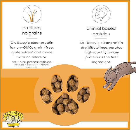 Dr. Elsey's cleanprotein Turkey Cat Kibble 2 lb. Bag