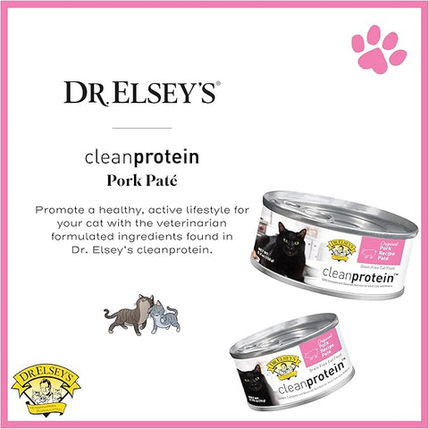 Dr. Elsey's cleanprotein Original Pork Recipe Wet Cat Food, 2.75 oz Can (Pack of 24)