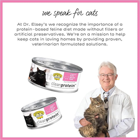 Dr. Elsey's cleanprotein Original Pork Recipe Wet Cat Food, 2.75 oz Can (Pack of 24)